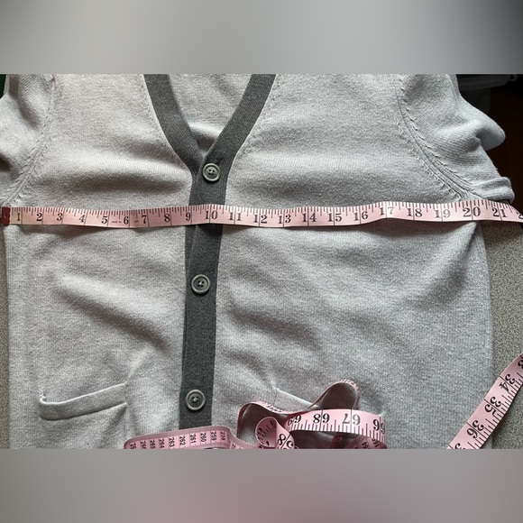 Nautica Grey Button Up Cardigan Sweater Size Medium - Picture 8 of 10
